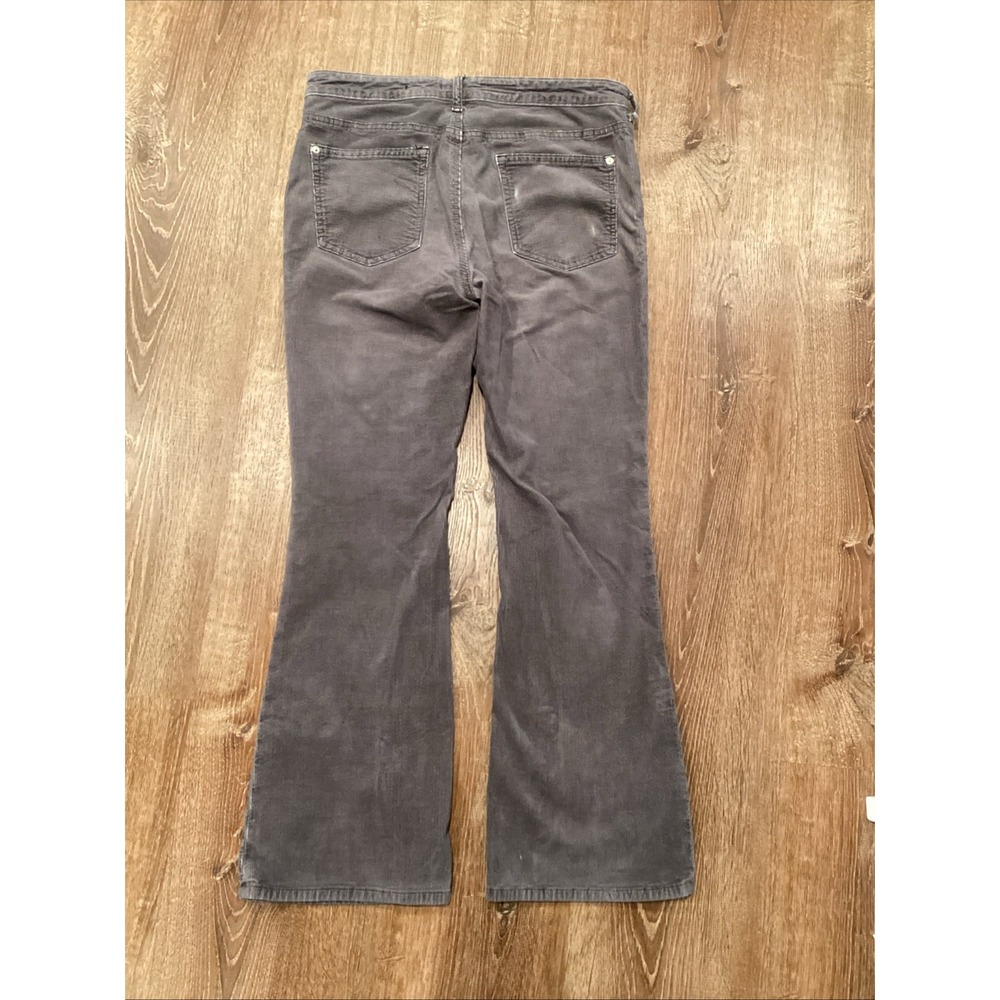 Anthropologie Pilcro 31 Icon Flare Corduroy Pants Jeans Gray Cords 27 28 Inseam - Picture 3 of 9